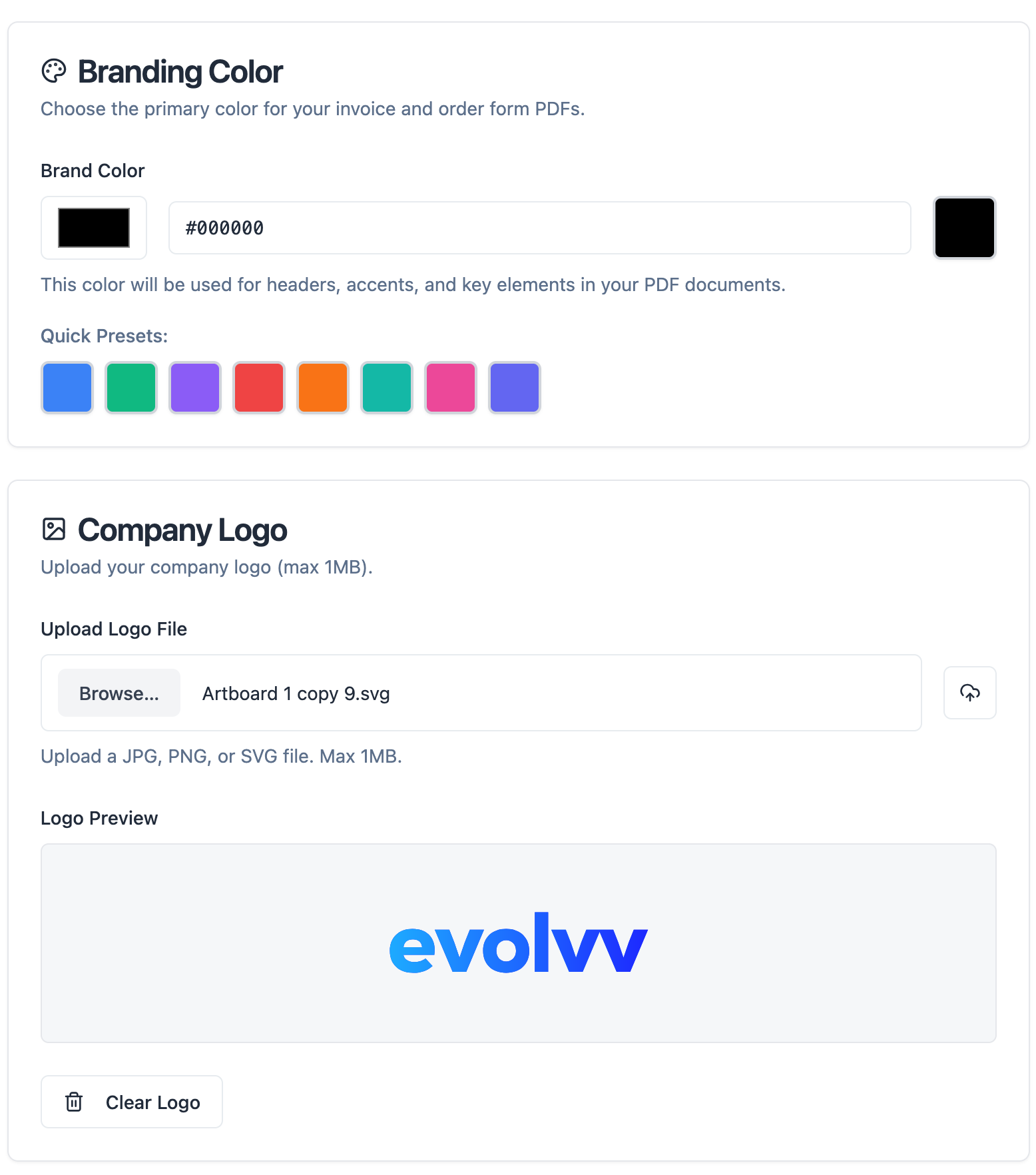 Custom Branding & Colors